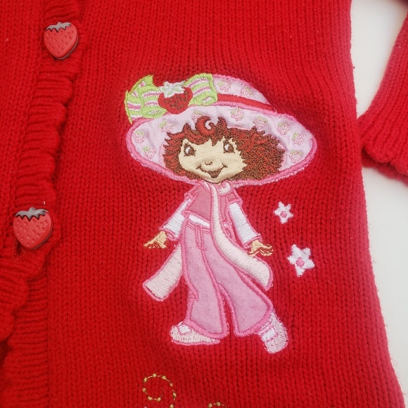 Strawberry Shortcake button up sweater - Picture 2 of 4